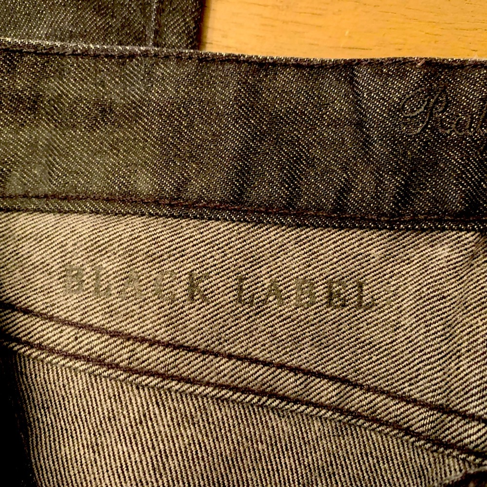 NWOT Ralph Lauren Black Label Black Denim